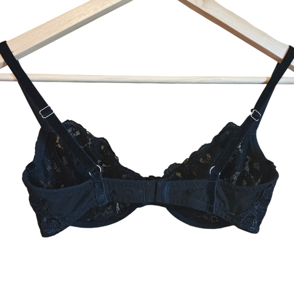 Victoria's Secret Very Sexy Push Up Without Padding Lace Black Women's Size 34D - Picture 4 of 8